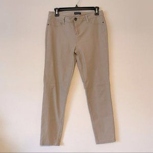 Silver Crush Khaki cropped Stretch Pants size L
